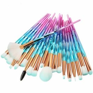 20 Pcs Eye Makeup Brushes Tool Set Eye Shadow Foundation Powder